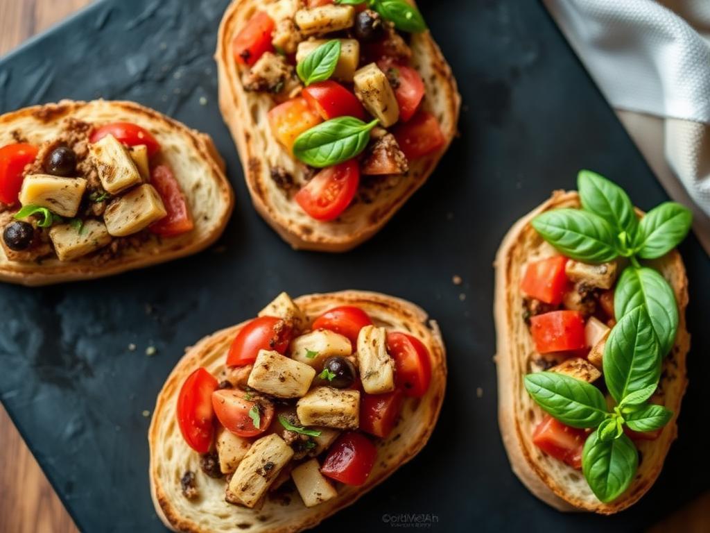 Artichoke & Olive Bruschetta
