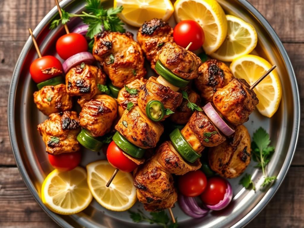 Pepperoncini Chicken Skewers